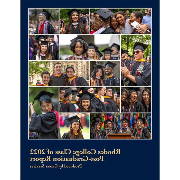 2022年毕业报告封面，附学生照片拼贴